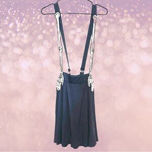 [ HOT TOPIC ] Skeleton Suspender Pinafore : XXL : NWOT